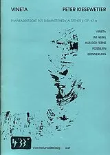 Peter Kiesewetter Notenblätter Vineta op.67a für Diskantzither (Altzither)