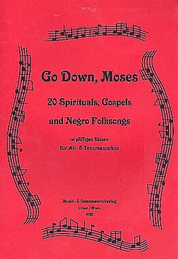  Notenblätter Go down Moses 20 Spirituals