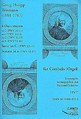 Georg Philipp Telemann Notenblätter 4 Ouvertüren, Suite C-Dur und Sonate e-Moll