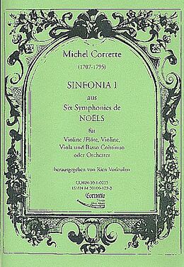 Michel Corrette Notenblätter Sinfonia 1 aus 6 symphonies de noels