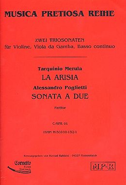 Tarquinio Merula Notenblätter 2 Triosonaten für Violine Viola da Gamba