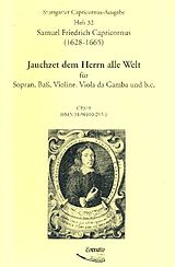 Samuel Friedrich Capricornus Notenblätter Jauchzet dem Herren alle Welt für Sopran