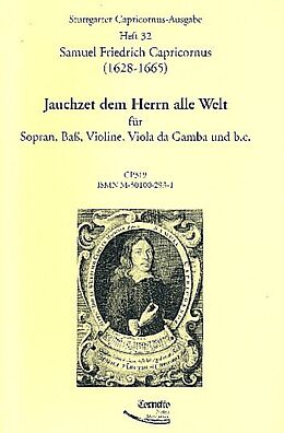 Samuel Friedrich Capricornus Notenblätter Jauchzet dem Herren alle Welt für Sopran