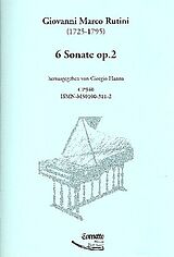Giovanni Marco Rutini Notenblätter 6 Sonaten op.2 for Harpsichord