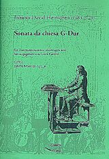Johann David Heinichen Notenblätter Sonata da chiesa G-Dur für Tasteninstrument