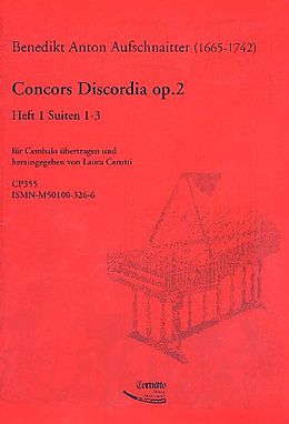 Benedikt Anton Aufschnaitter Notenblätter Concors discordia op.2 Band 1 (Nr.1-3)