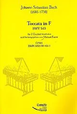 Johann Sebastian Bach Notenblätter Toccata F-Dur BWV540