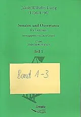 Jacob Wilhelm Lustig Notenblätter Sonaten und Ouvertüren Band 1-3