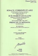 Marco Uccellini Notenblätter Sonate, correnti et arie op.4