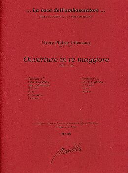 Georg Philipp Telemann Notenblätter Ouvertüre D-Dur TWV55-d6