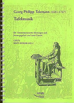 Georg Philipp Telemann Notenblätter Tafelmusik für Tasteninstrument