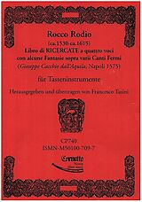 Rocco Rodio Notenblätter Libro di Ricercate a quattro voci con alcune Fantasie sopra varii Canti Fermi
