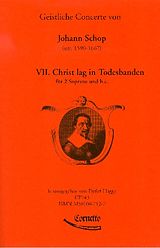Johann Schop Notenblätter Christ lag in Todesbanden für 2 Soprane