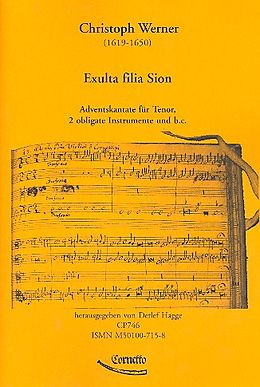 Christoph Werner Notenblätter Exulta filia Sion für Tenor
