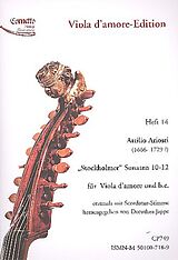 Attilio Ariosti Notenblätter Stockholmer Sonaten Nr.10-12