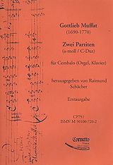 Gottlieb Muffat Notenblätter 2 Partiten für Cembalo (Klavier, Orgel)