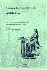 Giovanni Legrenzi Notenblätter Sonate op.2 für Tasteninstrumente