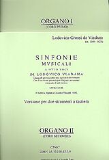 Lodovico Grossi da Viadana Notenblätter Sinfonie musicali op.18 a 8 voci