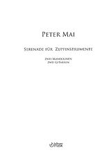 Peter Mai Notenblätter Serenade für Zupfinstrumente