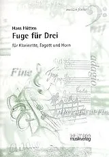 Hans Hütten Notenblätter Fuge für Drei