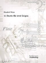 Manfred Weiss Notenblätter 13 Duette