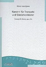 Maria Leontjewa Notenblätter Konzert für Trompete und Streichorchester op.37a