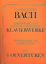 Johann Christian Bach Notenblätter 6 Ouvertüren für Klavier