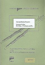 Giovanni Battista Pergolesi Notenblätter Konzert G-Dur für Flöte, 2 Violinen und Bc