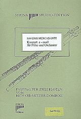 Saverio Mercadante Notenblätter Konzert e-Moll für Flöte und Orchester