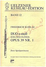 Friedrich Daniel Rudolph Kuhlau Notenblätter Duo e-Moll op.39,1