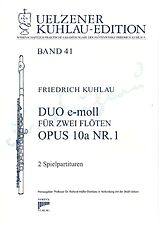 Friedrich Daniel Rudolph Kuhlau Notenblätter Duo e-moll op.10a,1