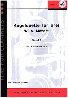 Wolfgang Amadeus Mozart Notenblätter Kegelduette für drei Band 2