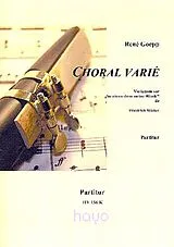Friedrich Silcher Notenblätter Choral varié
