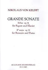 Nikolaus von Krufft Notenblätter Grande Sonate B-Dur op.34