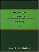 Friedrich Witt Notenblätter Sextett F-Dur