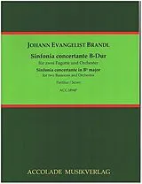 Johann Evangelist Brandl Notenblätter Sinfonia concertante B-Dur