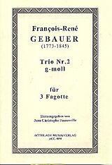 Francois-Réné Gébauer Notenblätter Trio g-Moll Nr.2