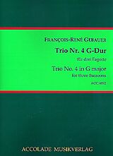 Francois-Réné Gébauer Notenblätter Trio G-Dur Nr.4