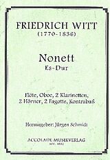 Friedrich Witt Notenblätter Nonett Es-Dur für Fl, Ob, 2 Klar