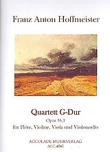 Franz Anton Hoffmeister Notenblätter Quartett G-Dur op.16,1 für Flöte