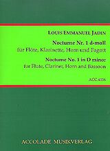 Louis Emmanuel Jadin Notenblätter Nocturne d-Moll Nr.1 für Flöte