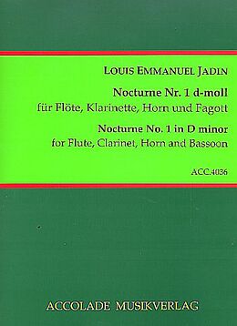 Louis Emmanuel Jadin Notenblätter Nocturne d-Moll Nr.1 für Flöte
