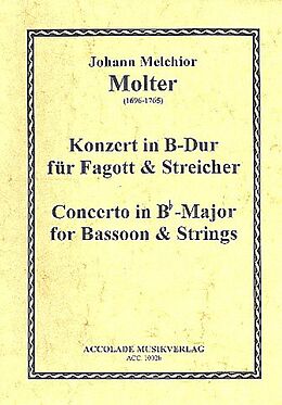 Johann Melchior Molter Notenblätter Konzert B-Dur