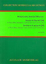 Wolfgang Amadeus Mozart Notenblätter Duo-Sonate KV292 für Flöte