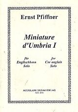 Ernst Pfiffner Notenblätter Miniature dUmbria 1 und 2