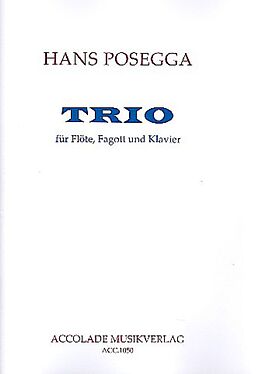 Hans Posegga Notenblätter Trio für Flöte, Fagott und Klavier