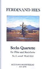 Ferdinand Ries Notenblätter Quartett a-Moll WoO35,3
