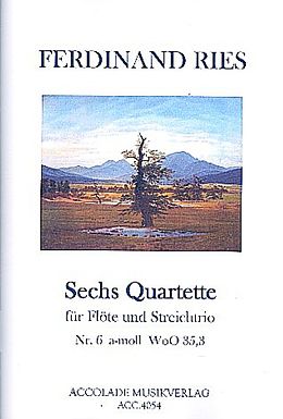 Ferdinand Ries Notenblätter Quartett a-Moll WoO35,3