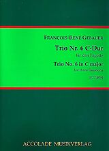 Francois-Réné Gébauer Notenblätter Trio C-Dur Nr.6