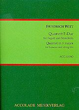 Friedrich Witt Notenblätter Quartett F-Dur